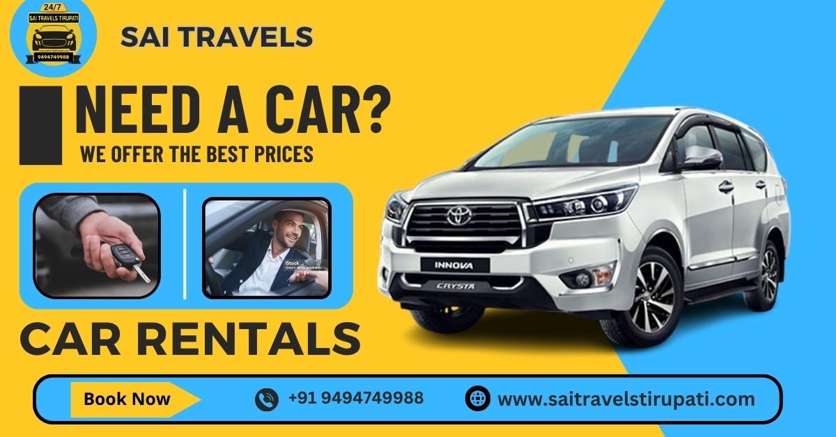 car rentals in tirupati | sai travels| car rental services